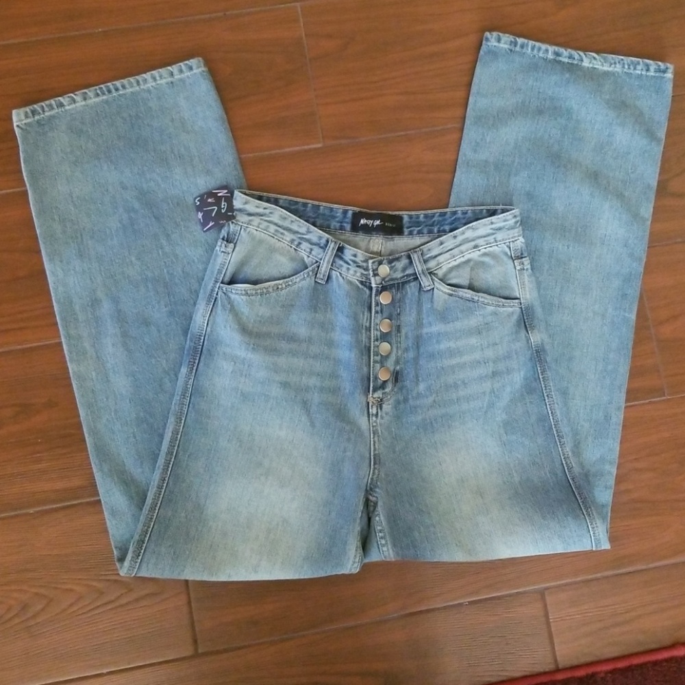 Nasty gal high waist button fly jeans